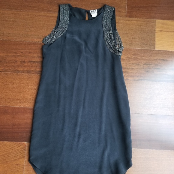 Haute Hippie Chain Embellished Silk Dress - Picture 2 of 3